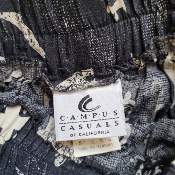 Campus Casuals Black Maxi Midi Elephant Print Skirt - Picture 3 of 8